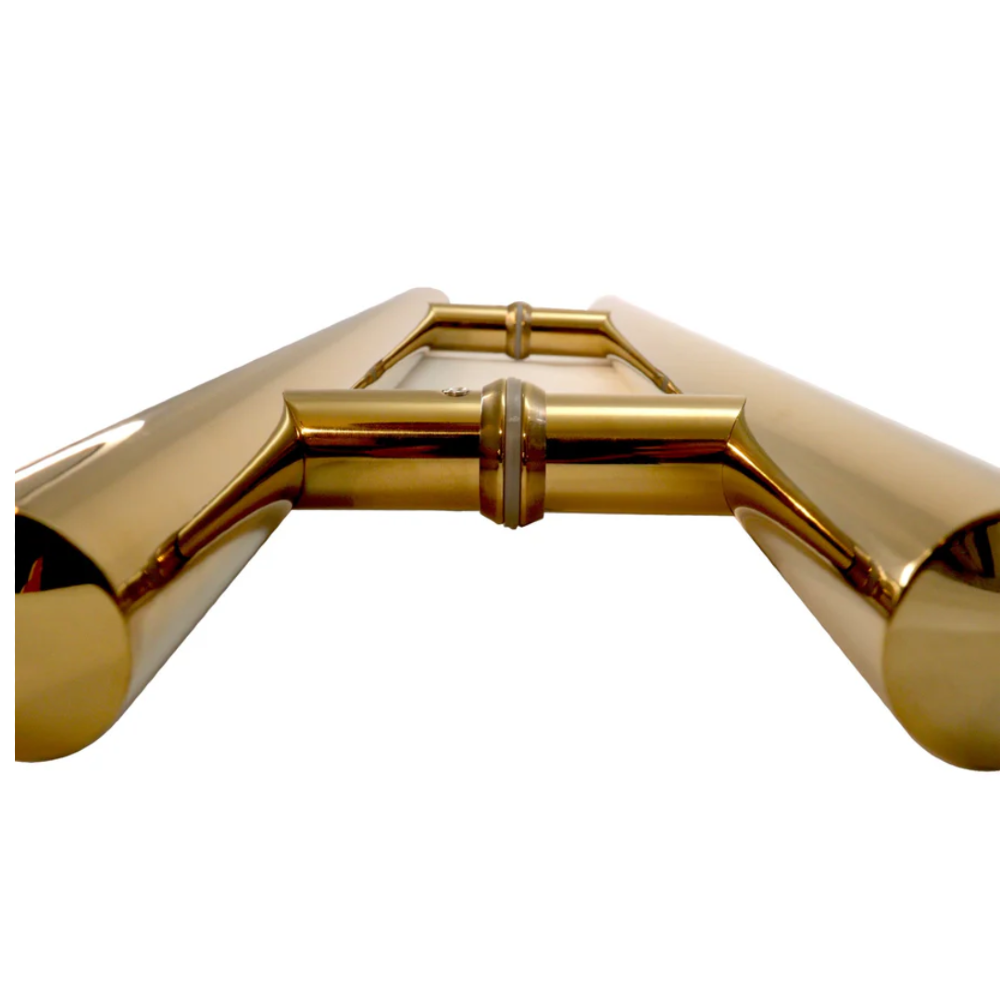 JALADOR TIPO H REDONDO DORADO DE 90CM - Imagen 2