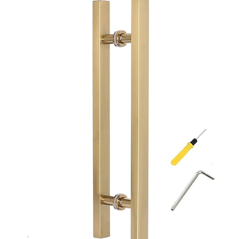 JALADOR TIPO H RECTANGULAR DORADO DE 60CM - Imagen 4