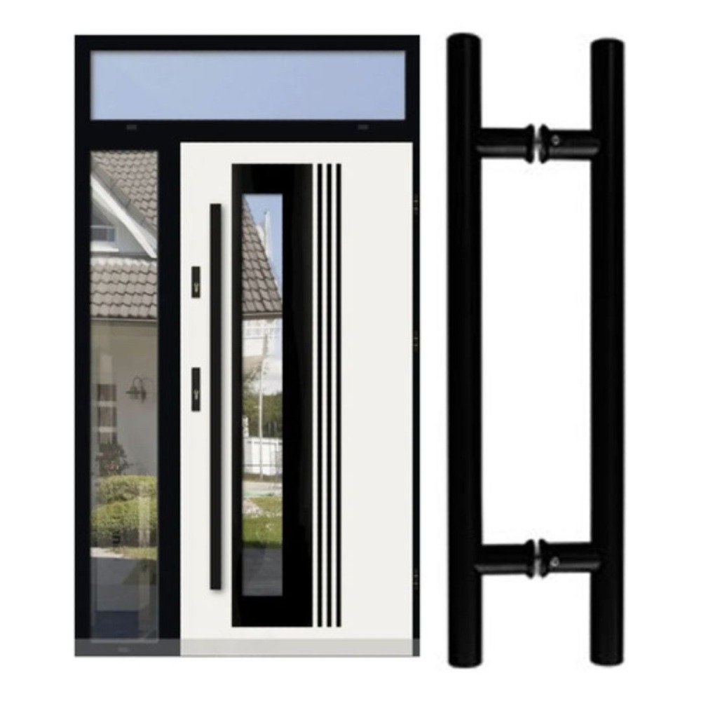 JALADOR TIPO H NOGAL OSCURO DE 90CM - Imagen 3