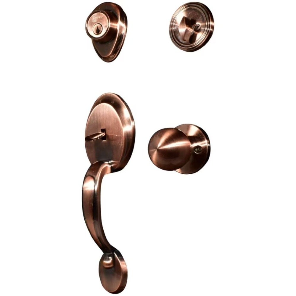 KIT CHAPA YALE DE ENTRADA PRINCIPAL SKU0010677 (BRONCE)