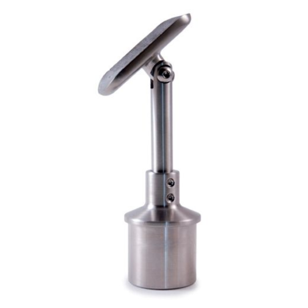 SOPORTE DE POSTE A PASAMANOS DE 2" AJUSTABLE 